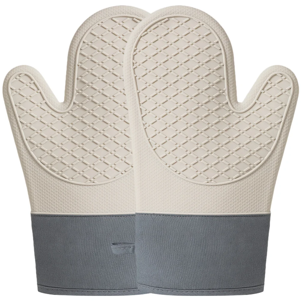 

2Pcs Decorative Practical Heart Resistant Heat Resistant Oven Non-slip Oven Glove for Kitchen Home Oven