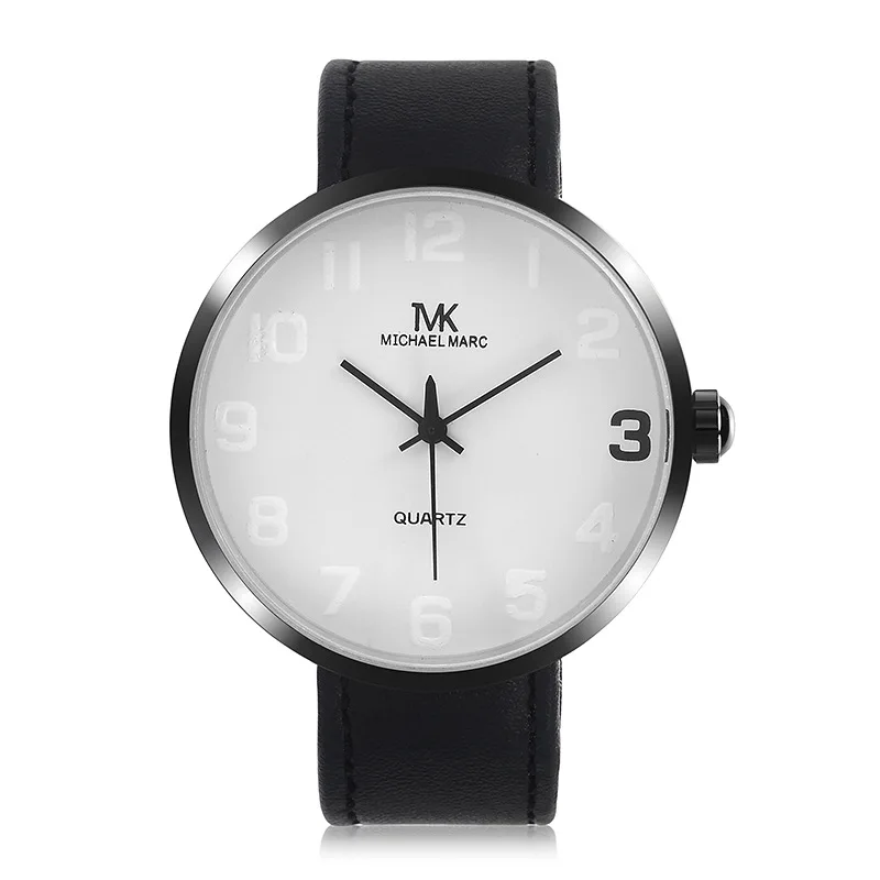 

Casual TOP TVK Brand Watch For Men Business Black Leather Waterproof Military Digital Male Quartz Wristwatches Relogio Masculino