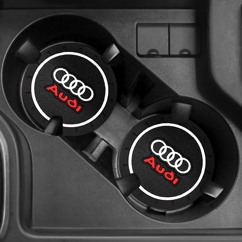Автомобильный Противоскользящий коврик для подстаканника Audi A3 A4 B5 B6 8P 8V 8L A5 A6 C6 C5 A1