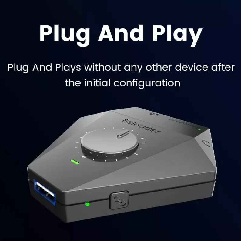 

NEW2023 Beloader Pro Game Adapter To Play All Games Controller Keyboard Mouse Converter USB Bluetooth Gamepad For Switch Xone