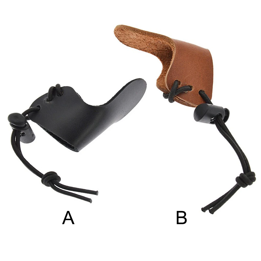 

Neries Hunting Fingertip Guard Ring Portable Hand Leather Protector Outdoor Hunting Accessories Sports Supplies Brown