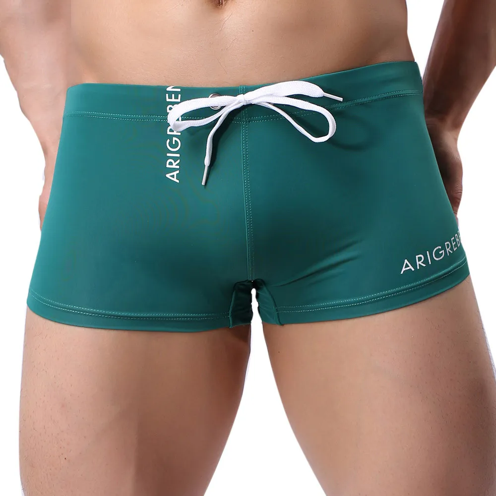 

Swimsuit Men's Swimming Trunks Boxer Briefs Swimwear Pants Summer Sexy Beach Shorts