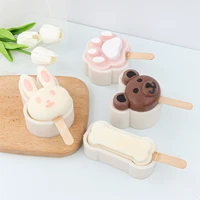 summer exclusive kitchen products silicone ice cream mold popsicle mould diy animal tools used for wedding fruit dessert