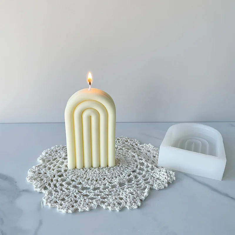 U-образная силиконовая форма сделай сам в виде свечи креативная Радуга Арка моста