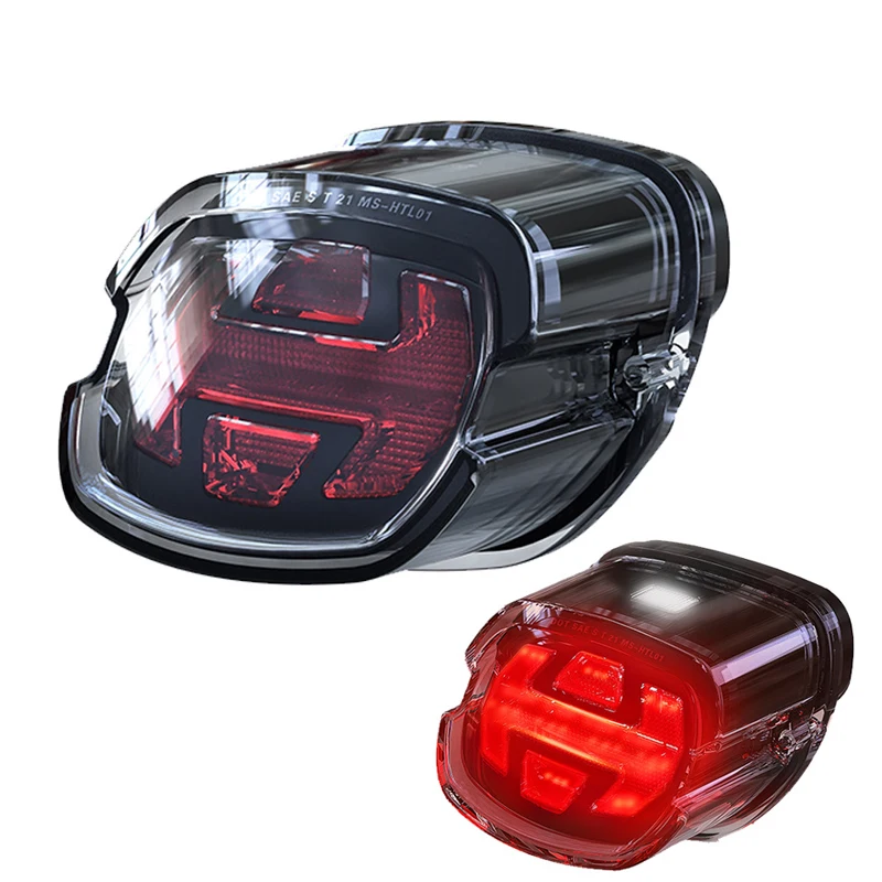 

Задний стоп-сигнал для бега лицензии для Sportster XL883 1200 Fatboy Softail Touring Road King DOT утвержденный светодиодный задний фонарь