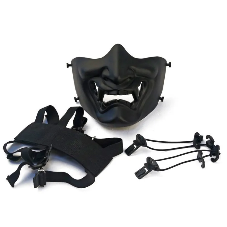 1 шт. маска на половину лица для игр открытом воздухе тактическая Hannya Oni мотоцикл