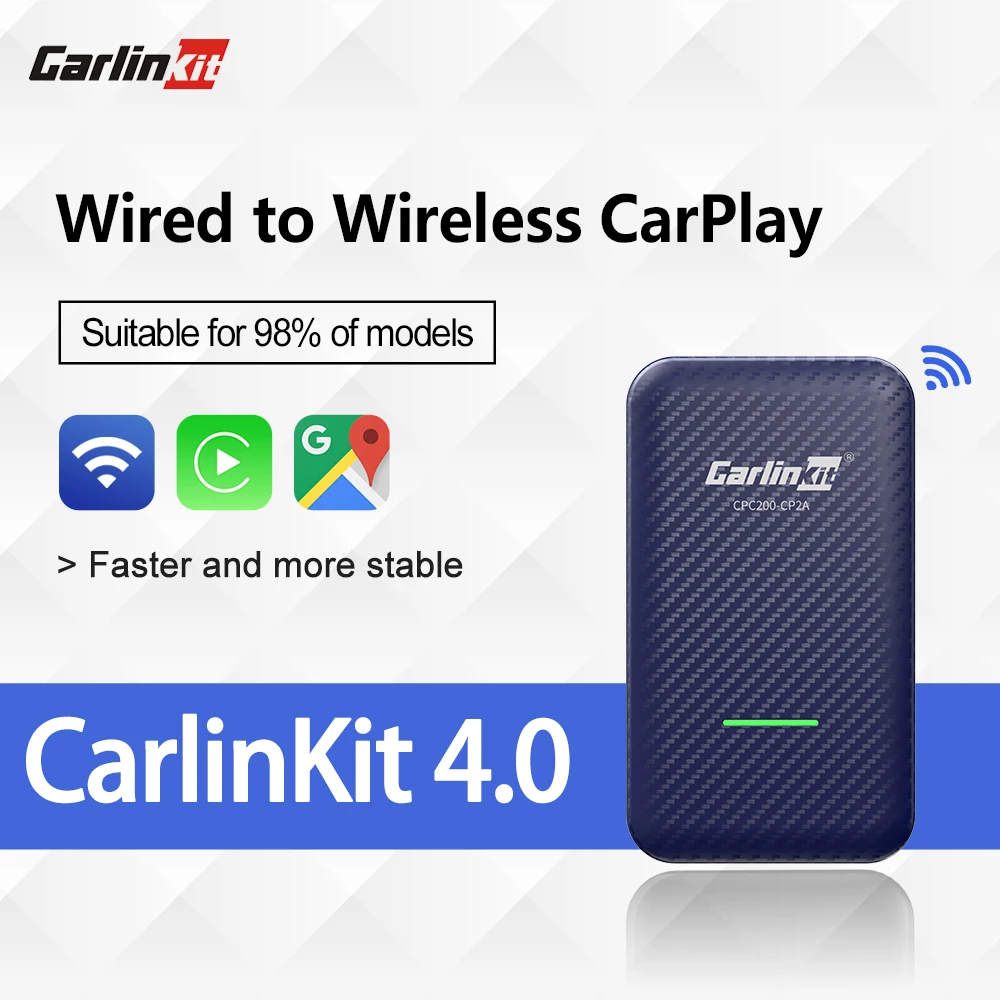 CarlinKit 4.0 3.0 Apple CarPlay Wireless Dongle Activator per Audi Proshe Benz VW Volvo Toyota IOS 16 Plug And Play MP4 MP5 Play