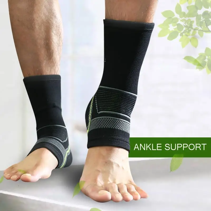 

2Pcs Ankle Brace Protector Compression Ankle Support Nylon Elastic Anti Sprain Basketball Soccer Foot Enkel Guard Sport Goods