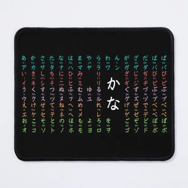 

Черный коврик для мыши Kana с цветной картой, коврик для мыши, мужской коврик с принтом аниме, игровой Настольный коврик для ПК, игровой коврик,...