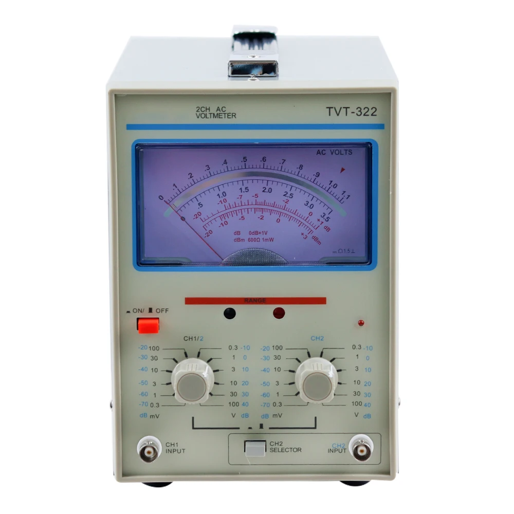 TVT-322 Двухканальный милливольтметр Двойной игольчатый Новый дизайн