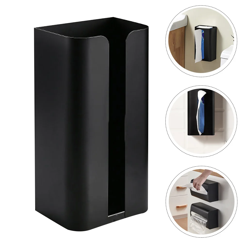 

Magnetic Storage Rack Tissue Container Non-punch Holder Stainless Steel Paper Towel Toilet Box Napkin Dining Room Table Decor