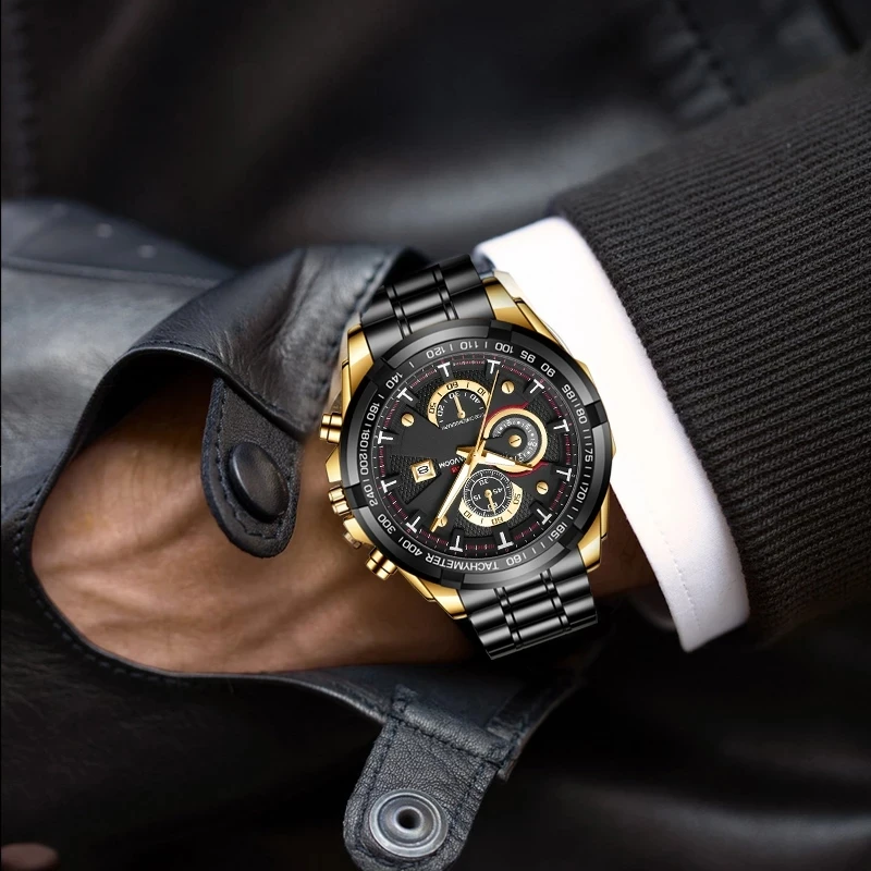 

Luxury Brand VA VA VOOM Men Fashion Casual Business Watches Men's Quartz Clock Male stainless steel Strap Wrist Watch Relogio