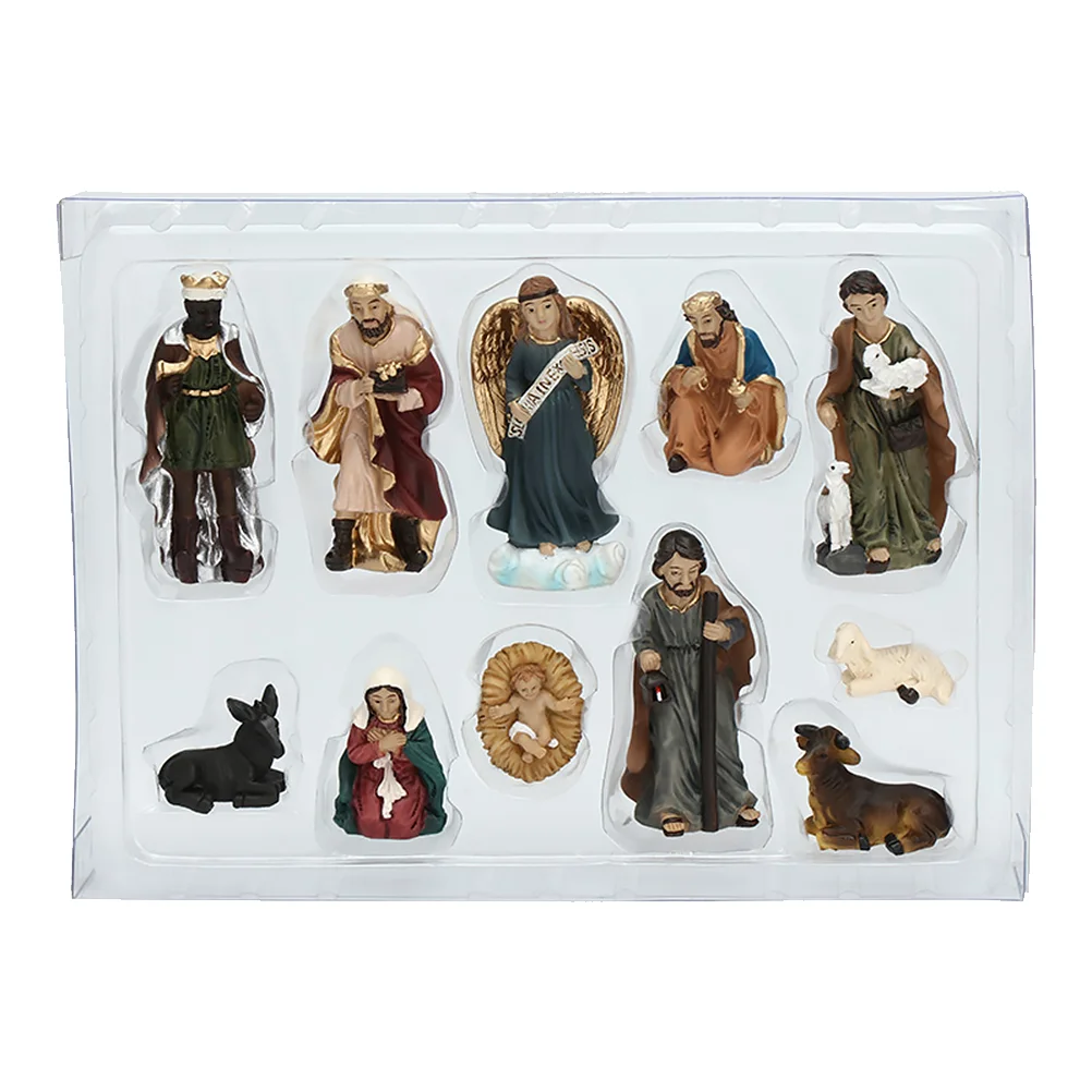 

1 Set of Jesus Figure Satan Figurine Nativity Scene Ornaments Nativity Figurine Set Jesus Figurine