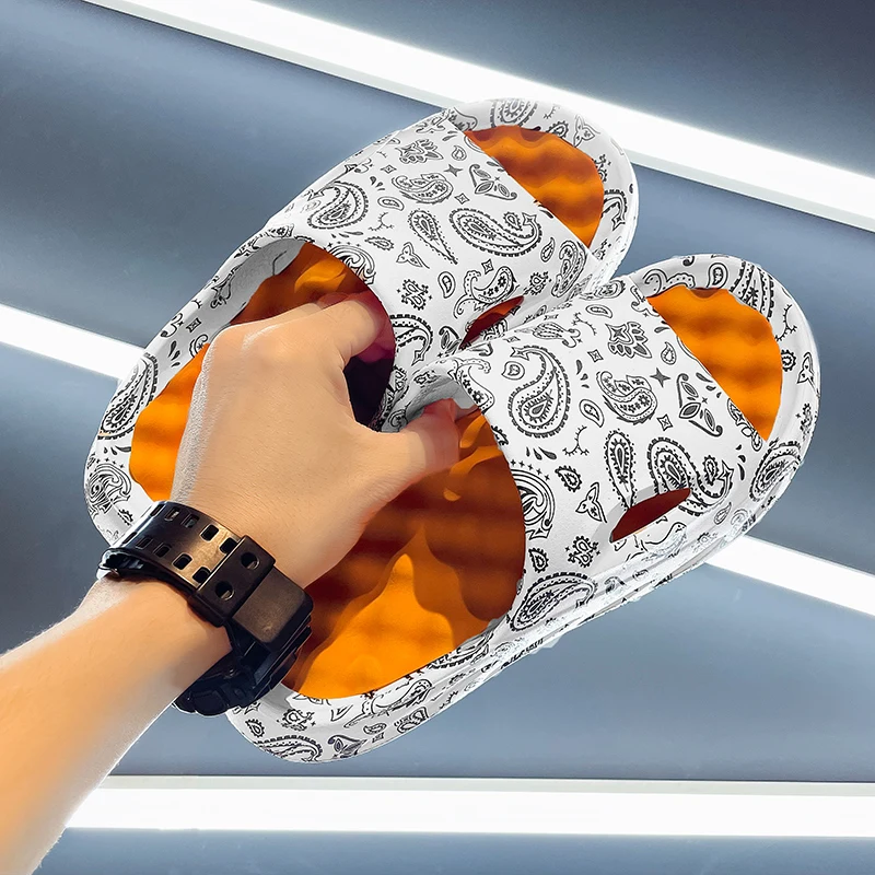 36-45 New EVA Unisex Vacation Beach Sandals Travel Leisure Couples Outdoor  Beach Slippers Indoor Home Bathroom Slippers