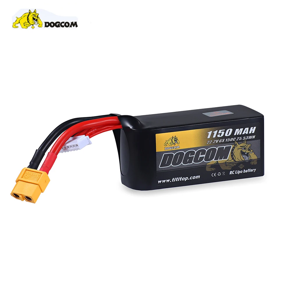 DOGCOM 6S 22.2V 1150mAh 150C LiPo XT60