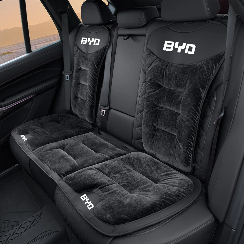 Car Flannel Seat Cover Front Rear Cushion Protector Pad For BYD M6 G3 F3 G5 T3 I3 F0 F6 S6 S8 E5 E6 G6 L3 S7 Tang Song Qing Yuan