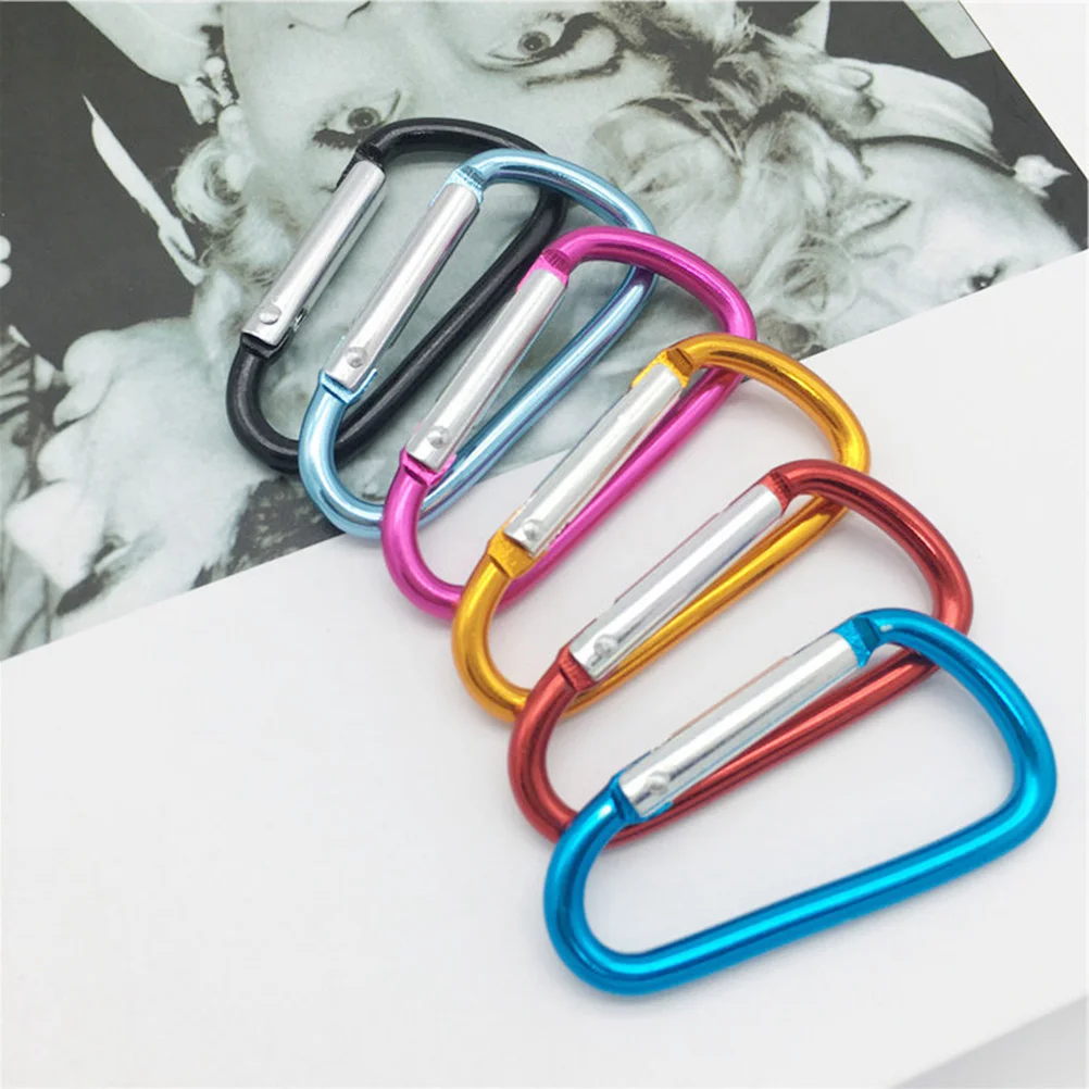 10 шт. D-образный карабин из алюминиевого сплава сверхмощный легкий