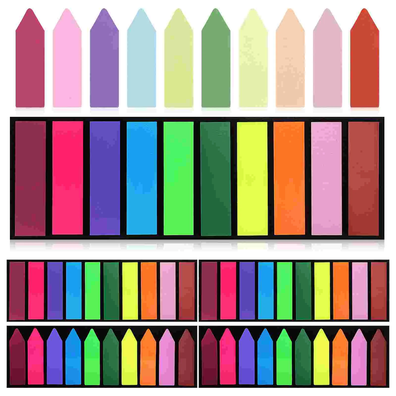 

6 Pack Colored Tabs Signs Self-Adhesive Page Markers Repositionable Sticky Tabs Notes for Marking and Highlighting Pages