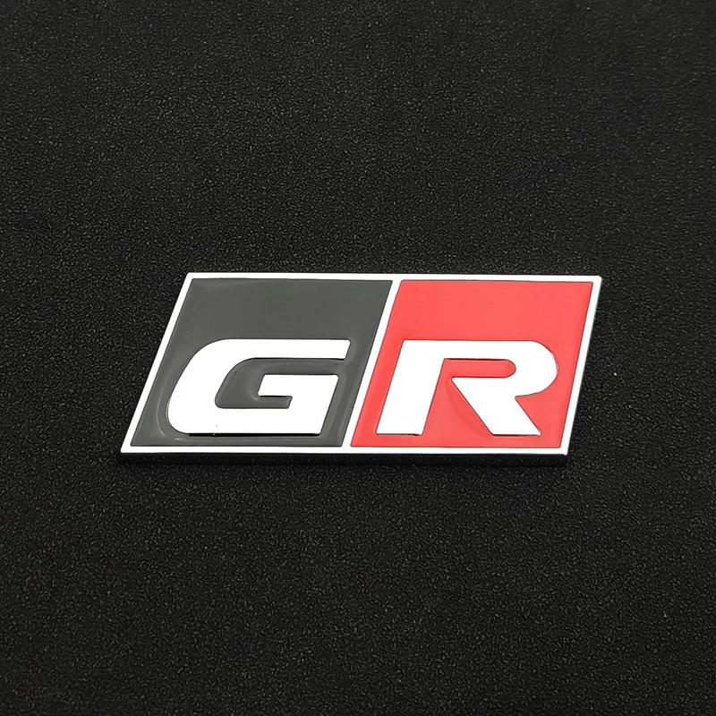 

3D Металлический Логотип GR, Эмблема, Спортивный Значок Для Toyota, Наклейка На Решетку, Наклейка На Задний Багажник