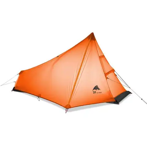 3F UL GEAR 740g Открытая сверхлегкая кемпинговая палатка 3 сезон 1 Индивидуальное профессиональное 15D силиконовое покрытие без стержня