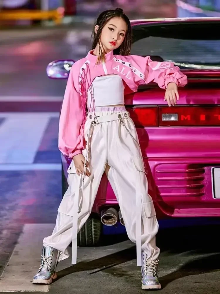 Женский костюм для джазовых танцев девочек Детский в стиле K-POP сцены хип-хоп