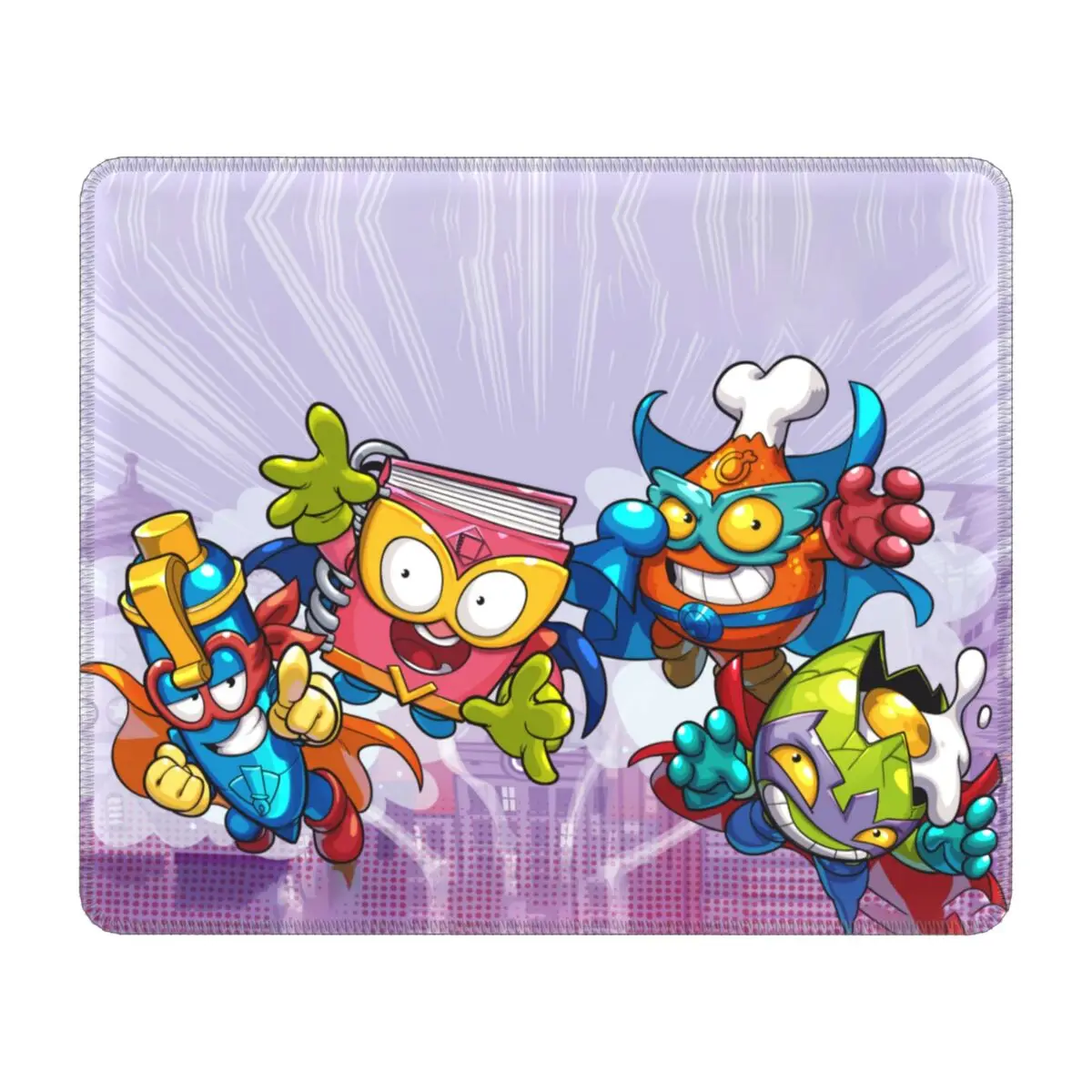 

SuperZings Anime Gaming Mouse Mat Non-Slip Rubber Base Lockedge Mousepad Laptop Computer PC Cartoon Super Zings Game Mouse Pad