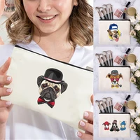 dog pattern seires cosmetic bag women neceser makeup bag zipper pouch travel toiletry organizer wash bags for wedding party