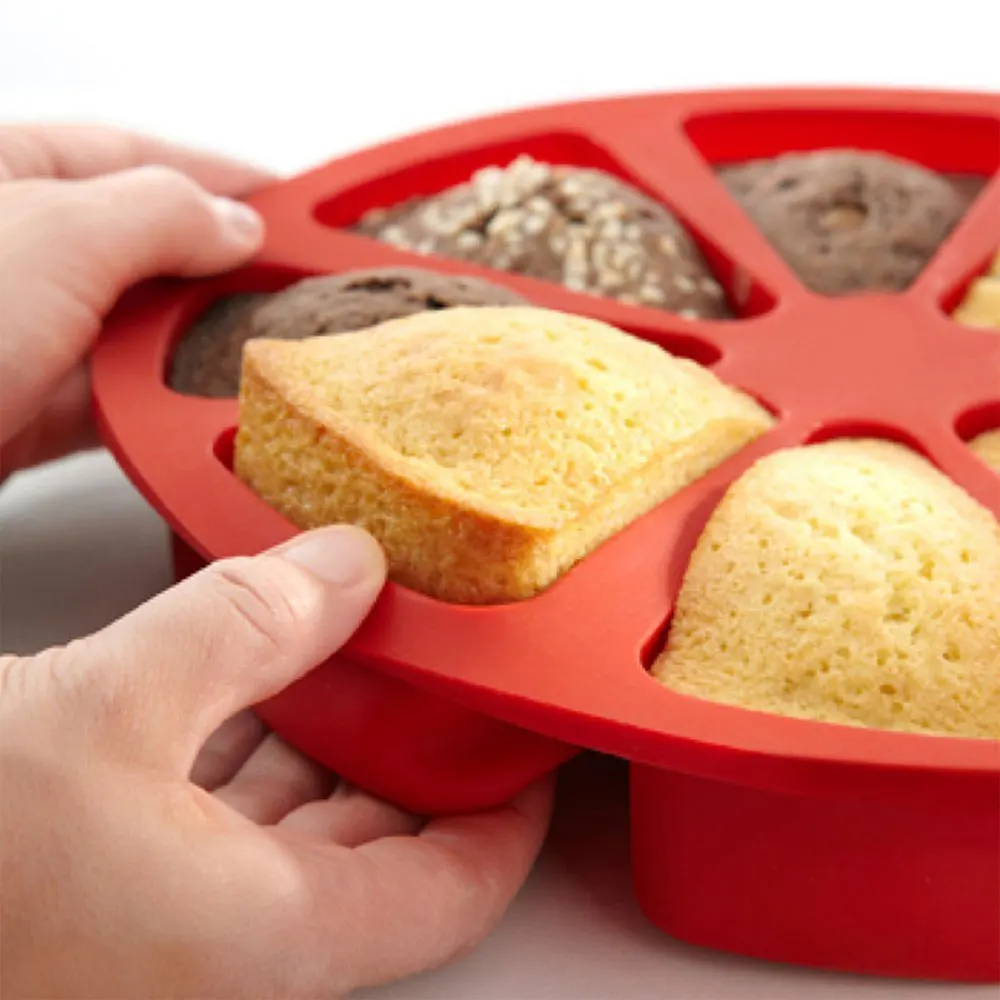

Silicone Bakeware Baking Food Grade Mold 8 Points Scone Cake Household Used In Microwave Oven