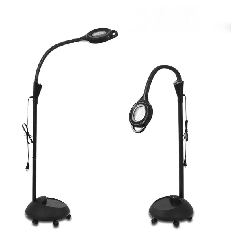 

Black 220V 3X Circline LED Lamp Magnifying Glass Cold Ligth Operation Shadowless Lamp Magnifier for Beauty Salon Nail Tattoo