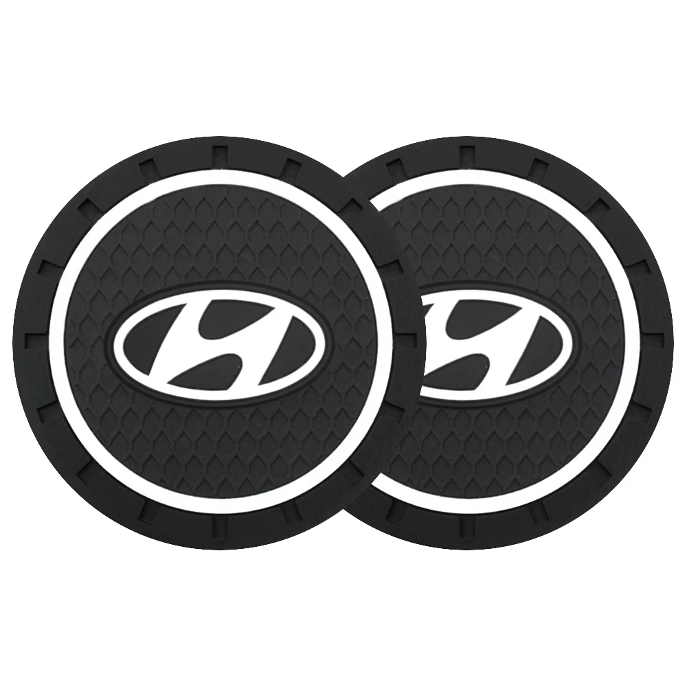 

Автомобильный подстаканник, нескользящий коврик, коврик для автомобиля, декор для Hyundai Tucson Santa Fe Elantra IONIQ 5 N Line Getz I10 Veloster Kona