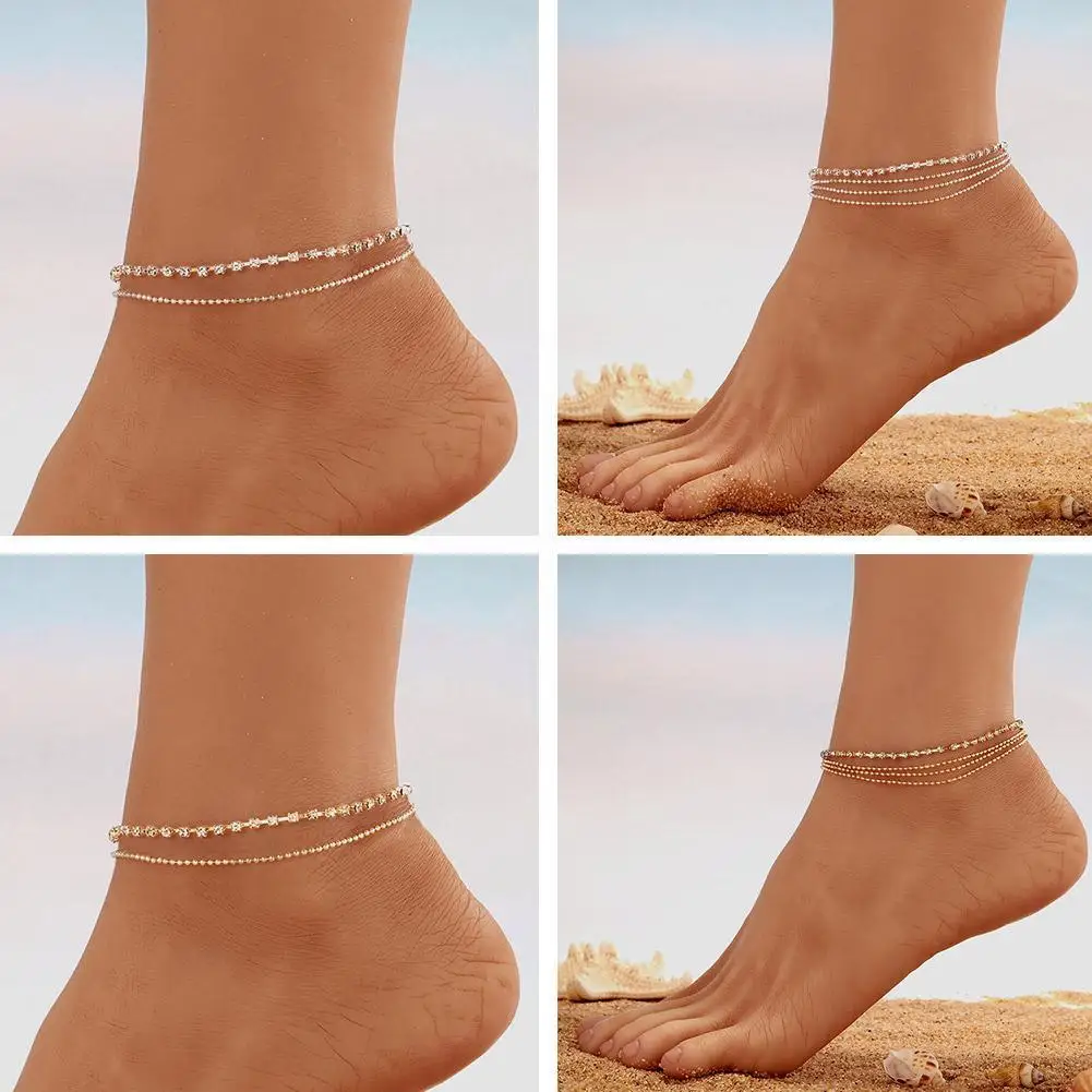 Модные ювелирные изделия для женщин, раньше, сандалии, ювелирные изделия для женщин, ножная цепочка, ножные браслеты на лодыжку Y7M3