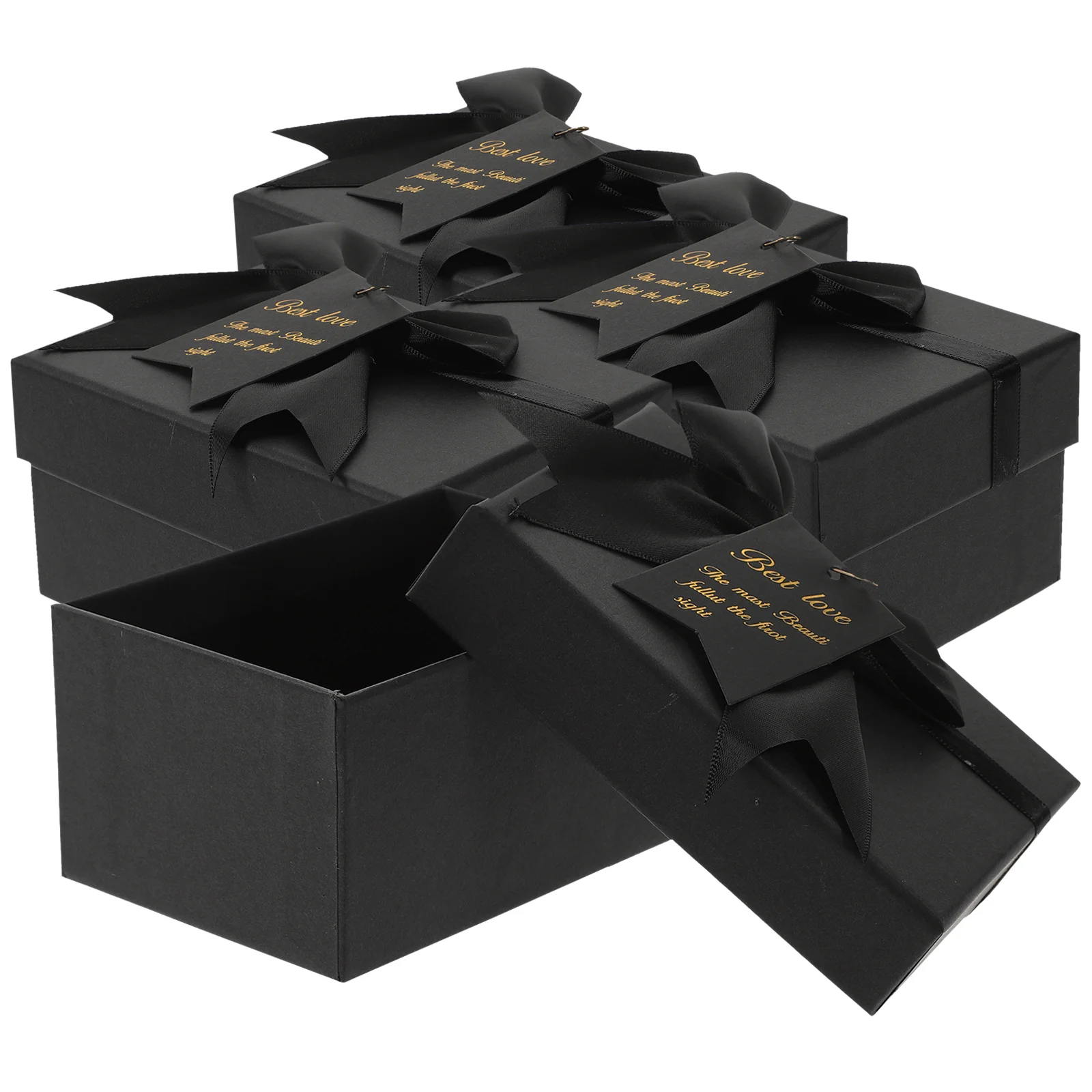 

4pcs Gift Wrapping Box Present Box Present Case Present Packing Case for Home