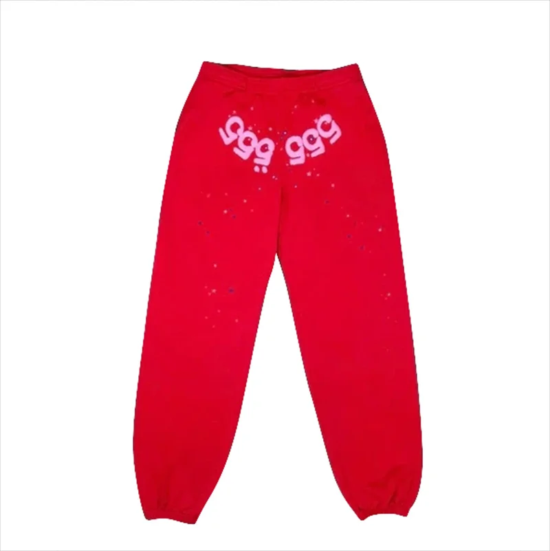 

Young Thug Spider Pants Men Women Puff Print 1:1 High-Quality Sp5der 555555 Sweatpants Loose Hip Hop Terry Trousers