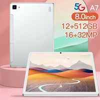 top selling 8 0 inch a7 android tablet pc 12gb 512gb 1632mp wifi laptop google play gps 5g dual sim global version netbook
