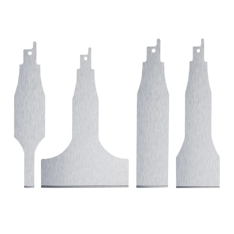 

4-Piece Sabre Saws Scraper Multifunctional Stainless Steel Tile Cleaning Tools for Concrete Flooring R7UA
