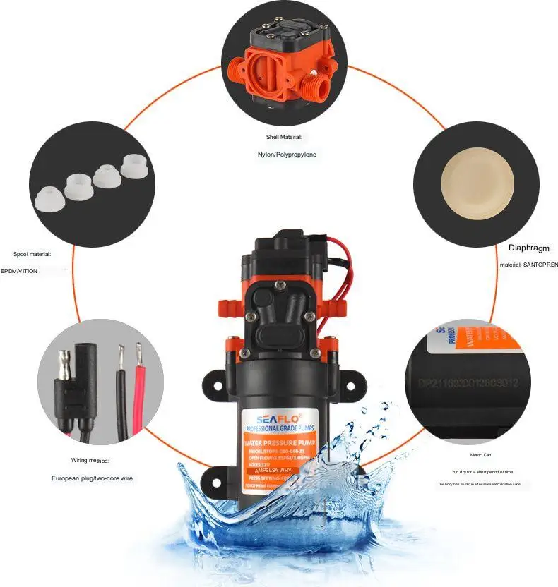 

Miniature Diaphragm Pump 12v Garden Cold Fog Machine Spray Pump Electric Steam Sprayer Agricultural Pump