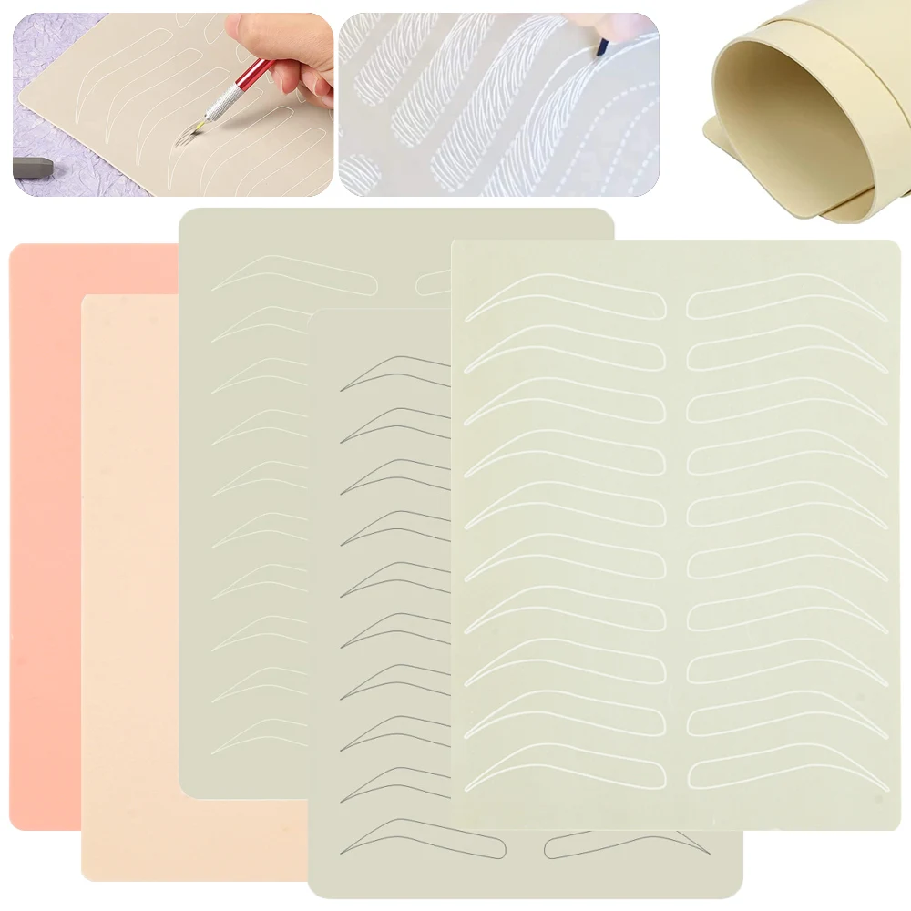 

Искусственная кожа для тату-практики, микроблейдинг, брови, искусственная кожа, для обучения перманентному макияжу, 1 шт.