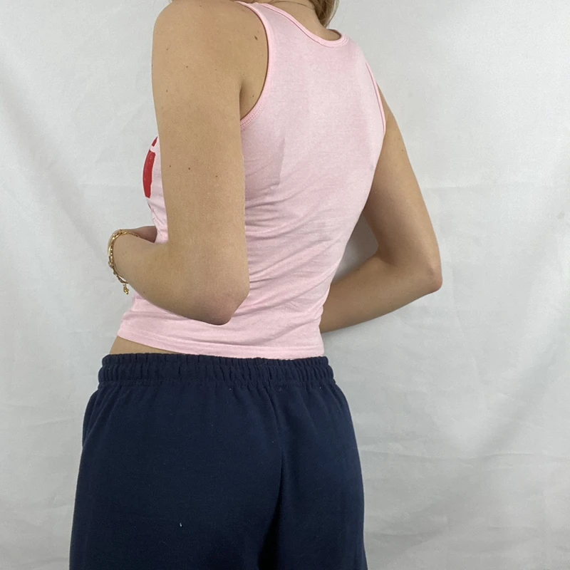 Женский короткий топ без рукавов готический винтажный Топ в стиле эмо с