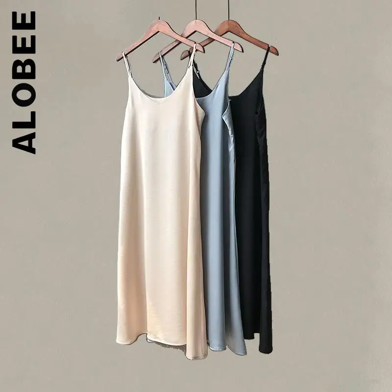 

Alobee Dress Women New Harajuku Robe v-neck camis sexy dress Elegant Outfits Slim Soft Female Vestidos Woman Clothes