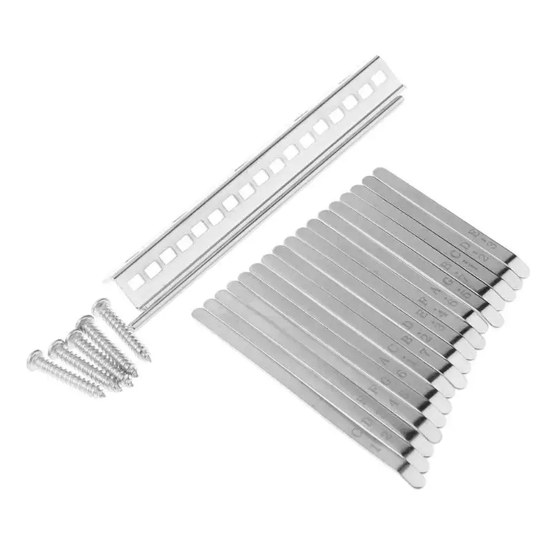 

Aluminum Alloy Replacement Keys For African Kalimba Mbira 17 Keys Thumb Piano Parts Solid Metal Musical Instruments Accessories