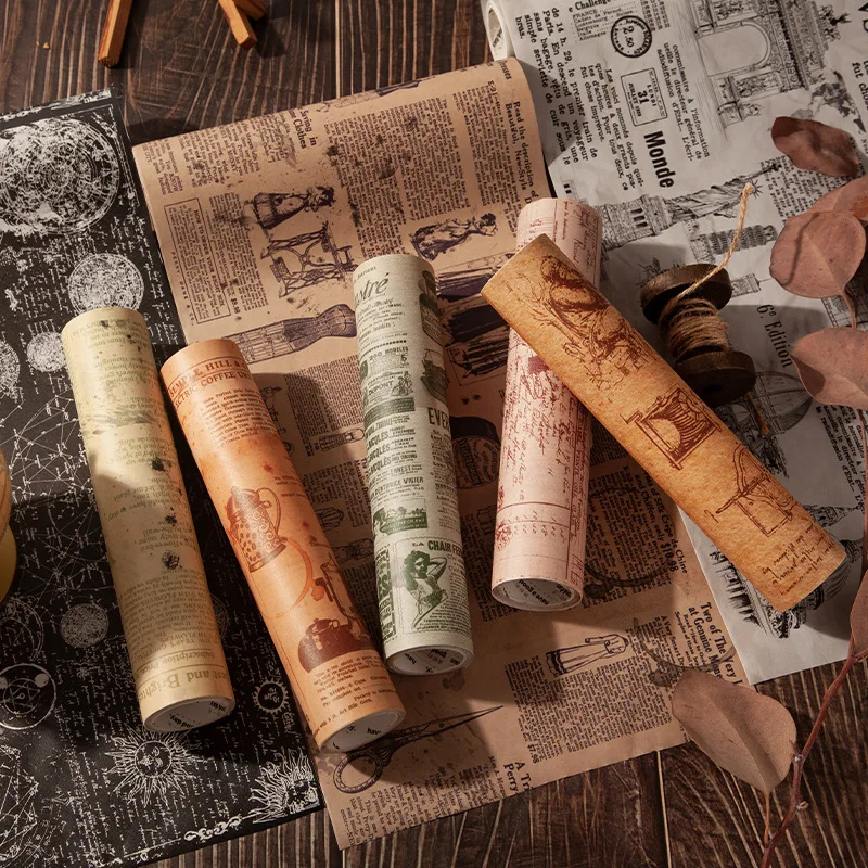 

8 шт./лот, широкий фон, модные, высокое качество, Ретро Газета тема, винтажные васи ленты 200 мм * 380 мм, бесплатная доставка