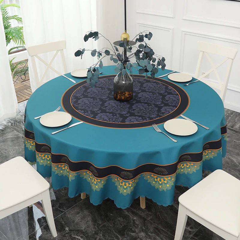 

Round table tablecloth fabric circular Chinese hotel tablecloth