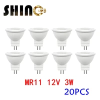 energy saving led bulb mr11 gu4 20pcs 12v 3w cob spotlight 3000k 4000k 6000k warm light for home decoration replace halogen lamp