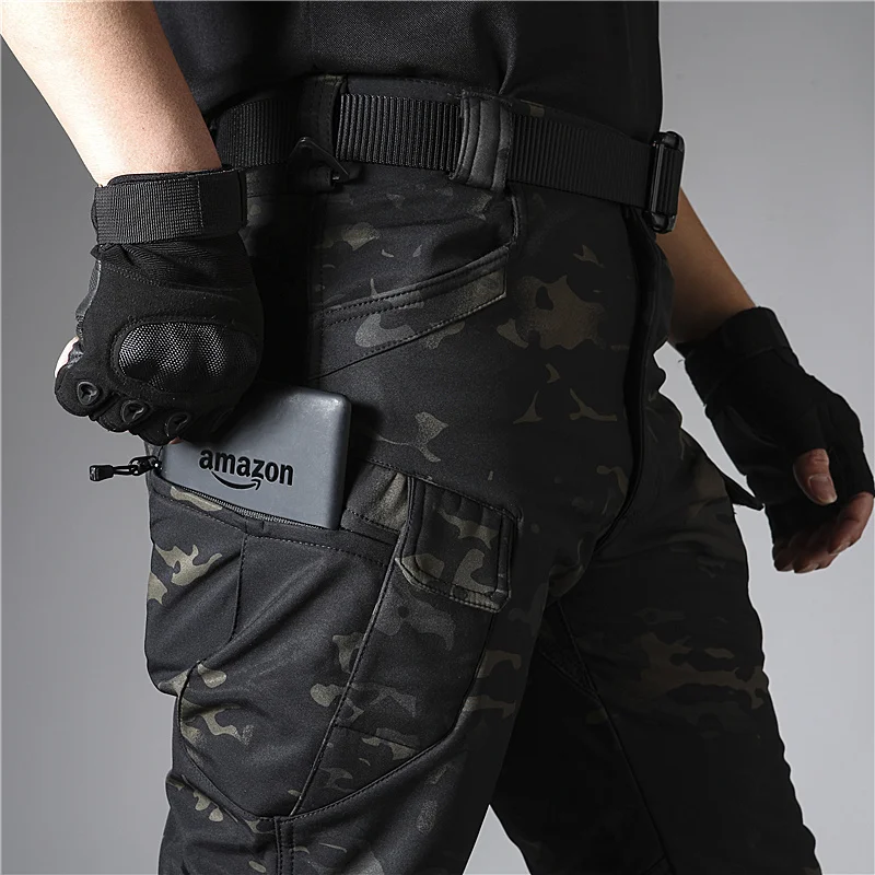 IX7 Tactical Pants Men 6XL Military Multi-pocket Commuter Long Trousers Combat Waterproof Cargo Work Joggers Pantalones Hombre