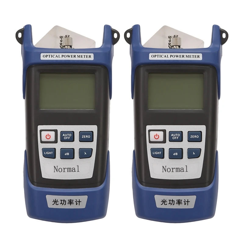 

2X Handheld Optical Power Meter High Precision Optical Fiber Tester Optical Attenuation Test With Fc/Sc Adapter