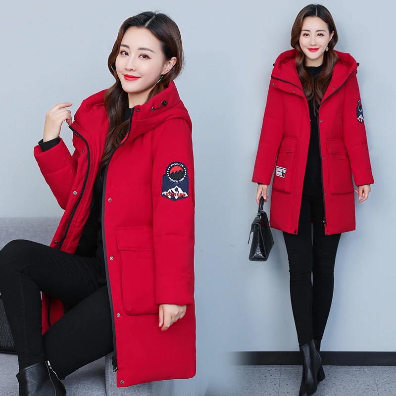 PinkyIsBlack 90% White Duck Down Jacket Women Autumn Winter Warm Coat Lady Casual Hooded Down Jacket Clothes Female Long Parkas
