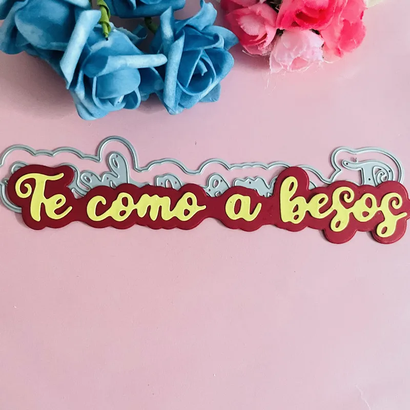 Испанские штампы для высечки te como a SOJA srapbook металла сделай сам скрапбукинг