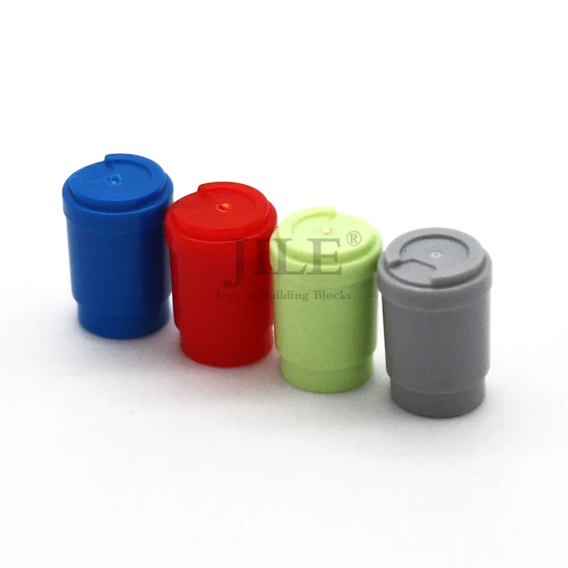 Строительные блоки Moc 20 шт. посуда кофейная чашка вынос без верхнего отверстия 15496