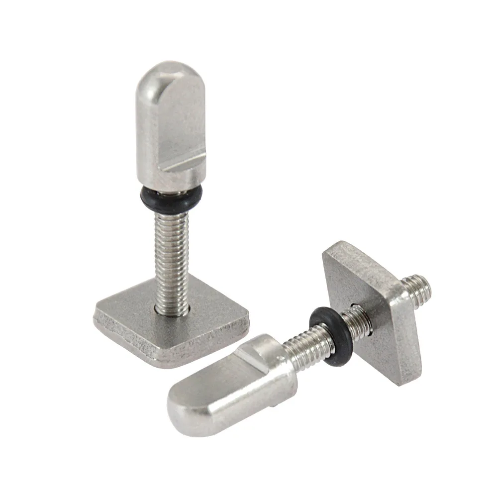 

2pcs Surfboard Tail Fin Screw M4 Surf Fin Nails Bolt Screws Longboard Sliding Single Fin Screw With Plate Surfing Screw