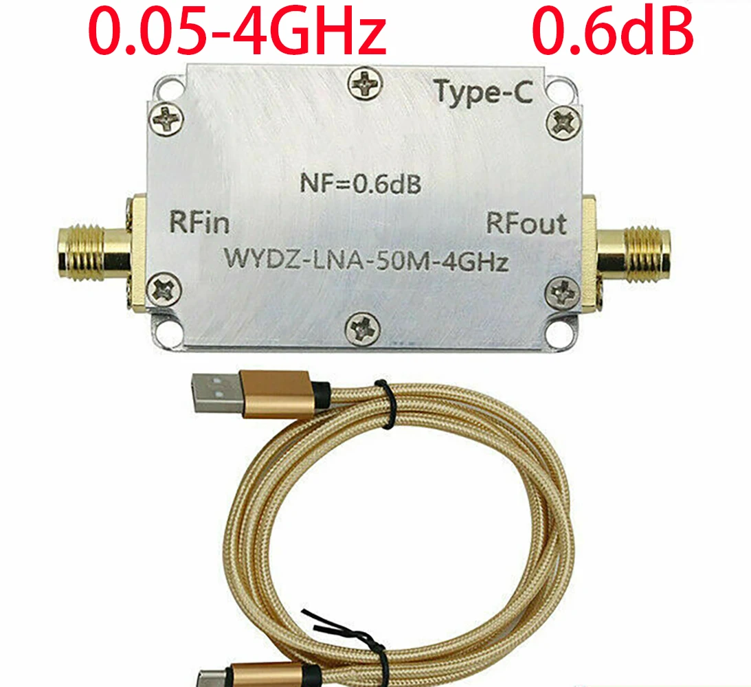 

0.05-4GHz RF Amplifier Low Noise Amplifier LNA Amplifier Noise Figure 0.6DB